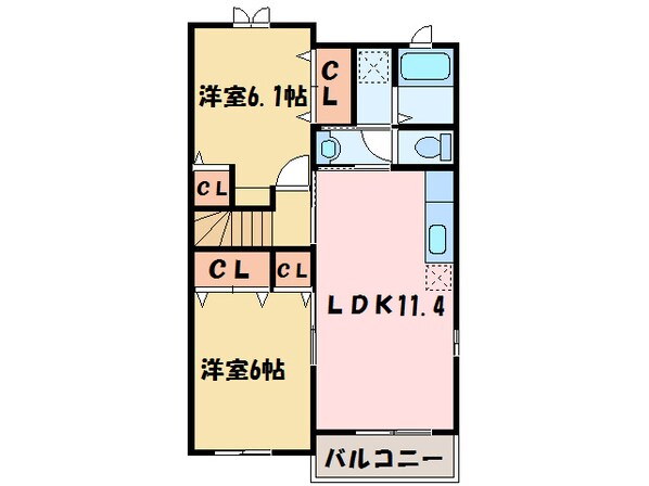 ベル・ヴィオラＫⅢの物件間取画像